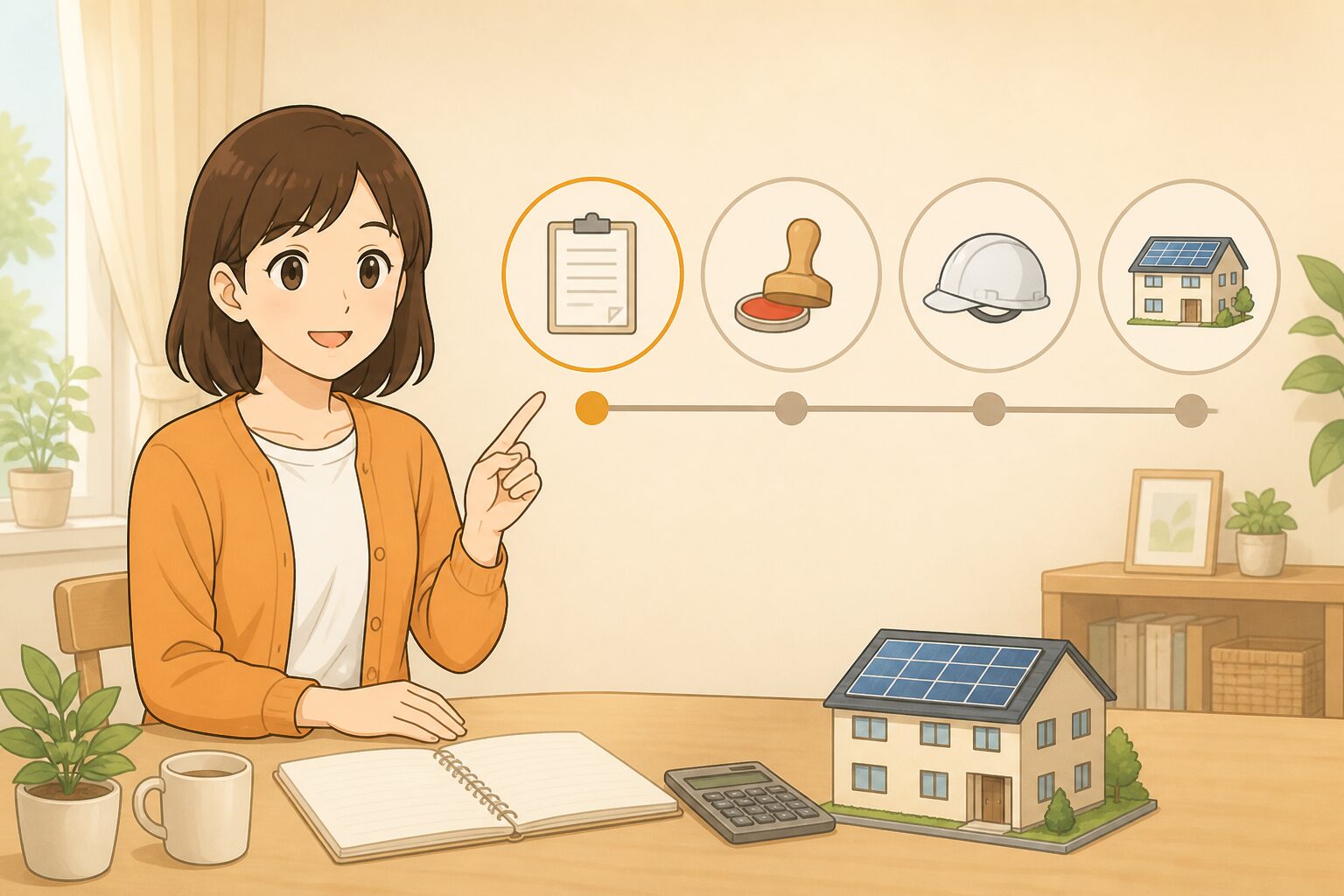 見積から契約、設置までの申請手続きを確認する場面